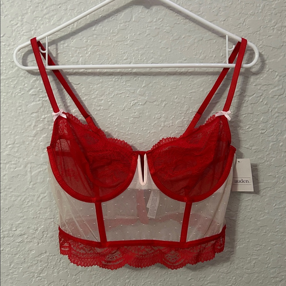 Auden Red Lace Bralette